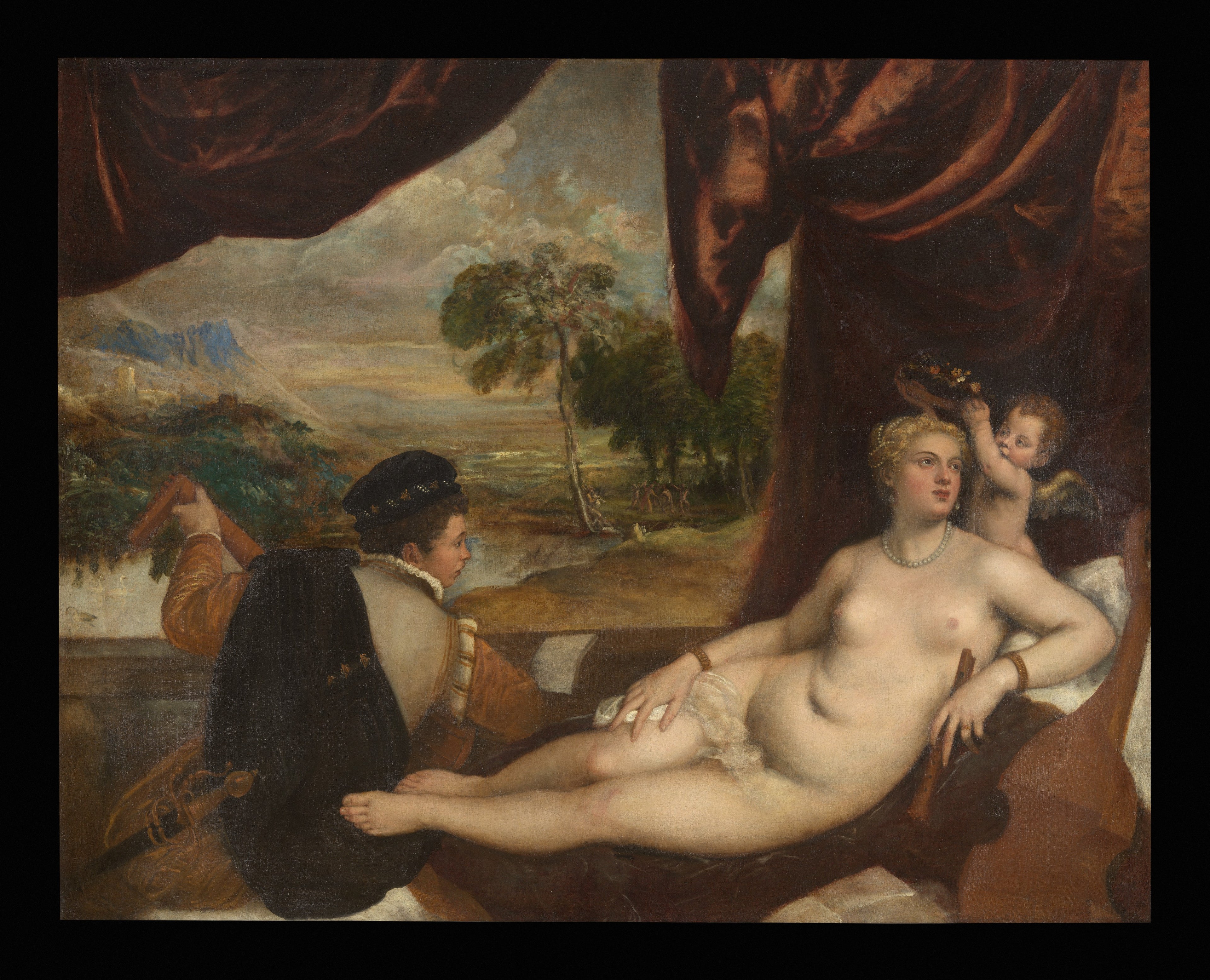 Venus and the Lute Player — Titian (ca. 1565–70)