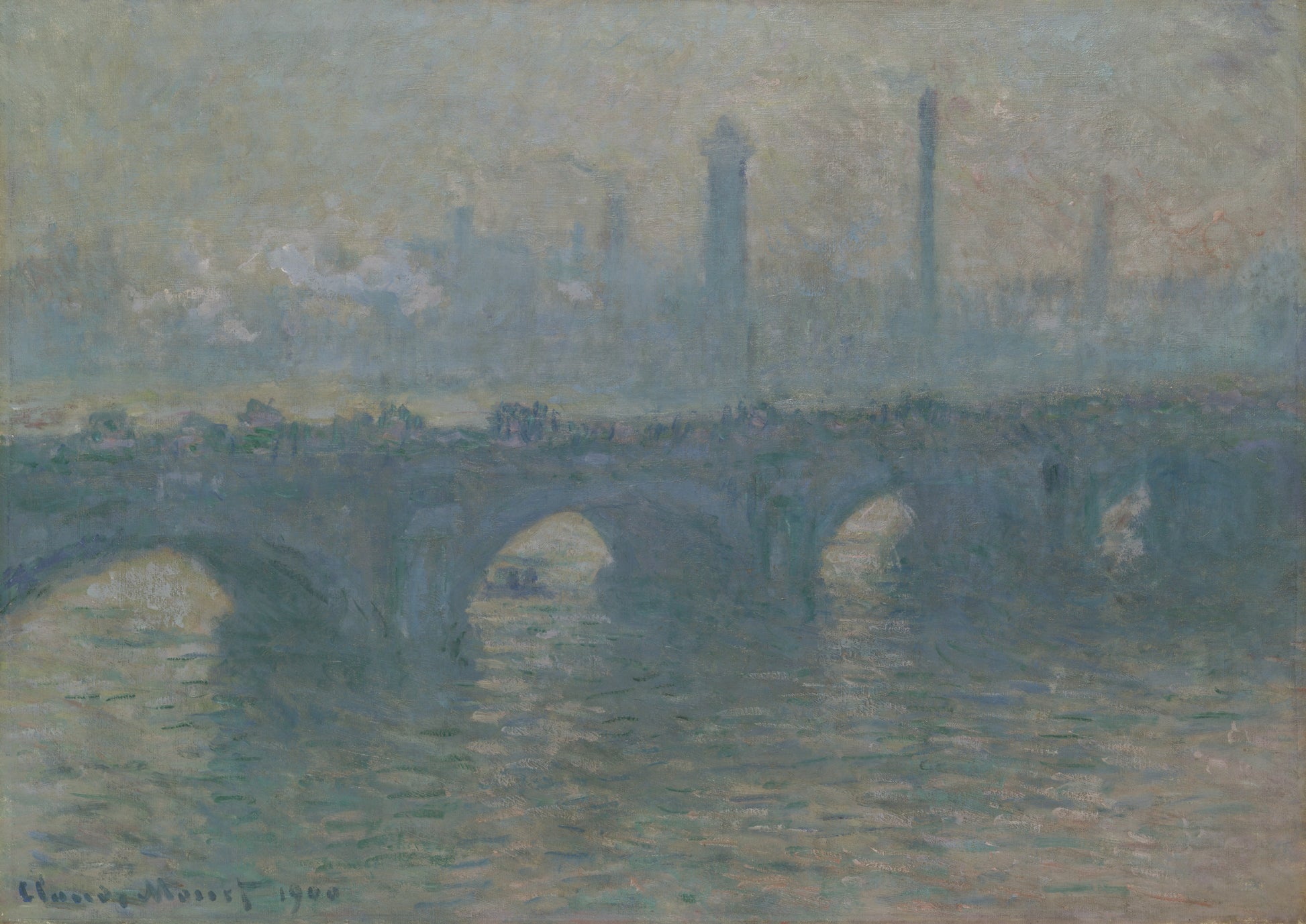 Waterloo Bridge, Gray Weather — Claude Monet (1900)