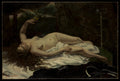 Woman with a Parrot — Gustave Courbet (1866)
