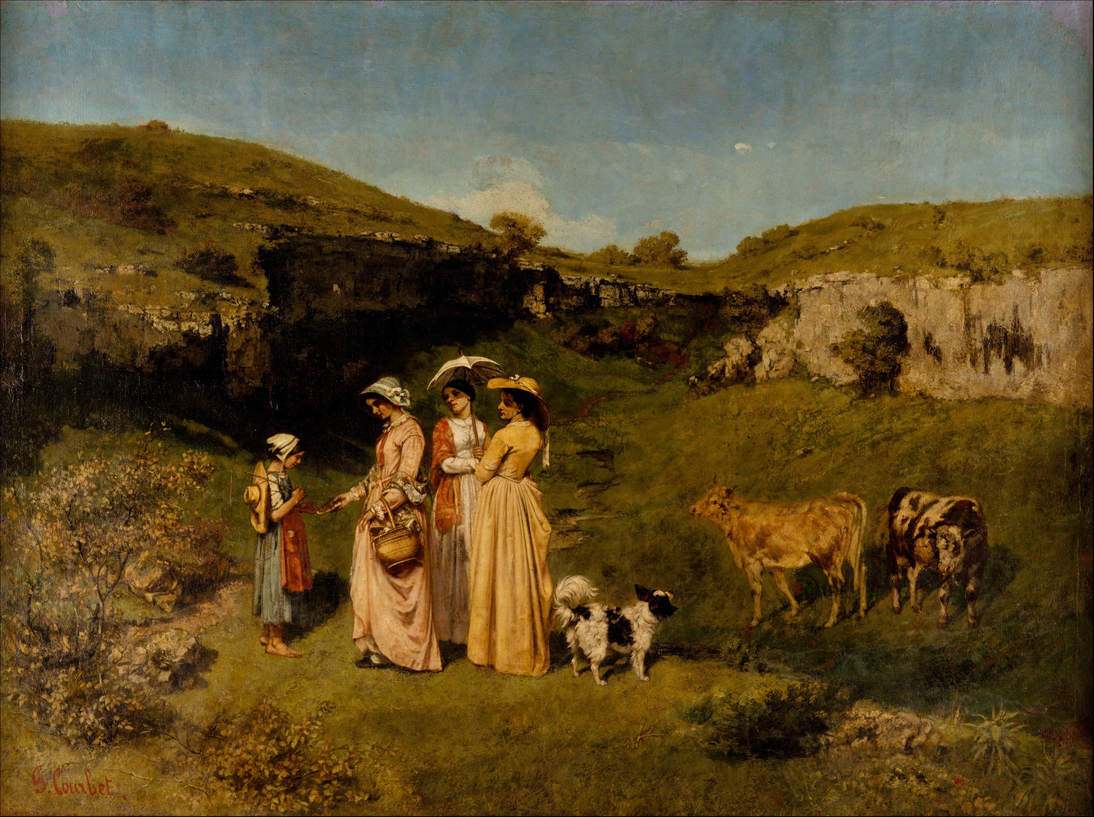 Young Ladies of the Village — Gustave Courbet (1851–52)